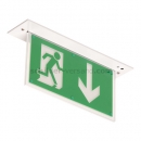 Rettungszeichenleuchten als Scheibenleuchten: Notleuchte L-LUX STANDARD - Moderne LED-Scheibenleuchte (Deckeneinbau)